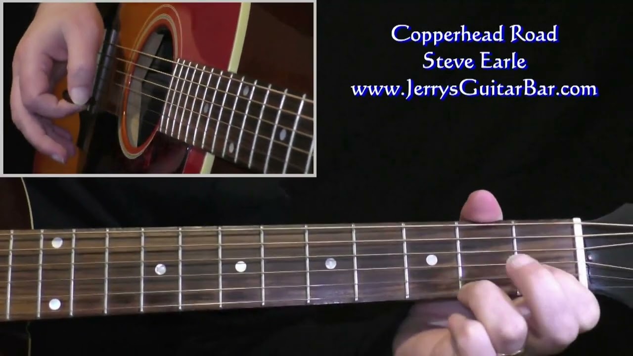 Steve Earle Copperhead Road Intro Guitar Lesson YouTube