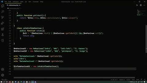 Tipe data Object pada OOP PHP