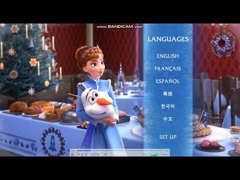 Olaf's Frozen Adventure 2018 DVD Menu Walkthrough
