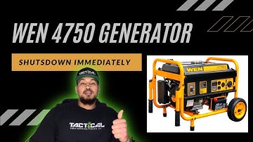 WEN portable generator won’t stay running. Stalls and shuts down. How to fix the problem. Wen 4750