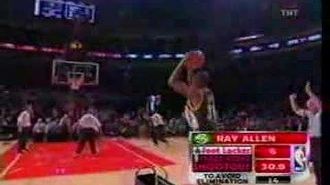 Ray Allen Three Point Contest R1