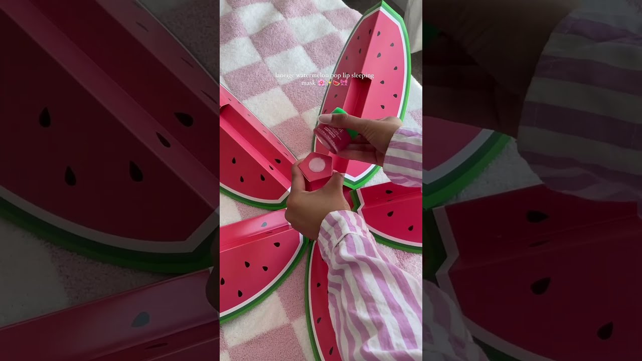 Laneige Watermelon Pop Lip Sleeping Mask Viralshorts Beauty Makeup Viral Skincare