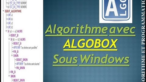 Algorithme avec ALGOBOX Sous Windows