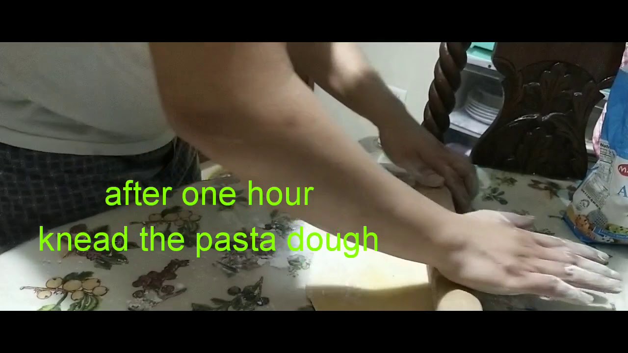 Pasta noodle making for Lasagna - YouTube