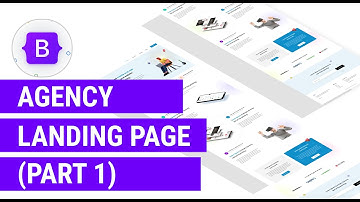 Agency landing page template responsive web design using Bootstrap (Hero and Header Section)-Part 1