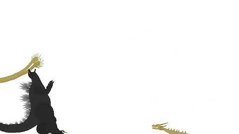 Godzilla vs King Ghidorah 1/2 stick nodes