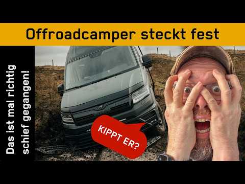 This dirt road turns into a nightmare! I sink my off-road campervan... really sink it!