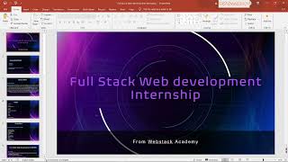 Web development internship Presentation || Web development " Food Order Project "