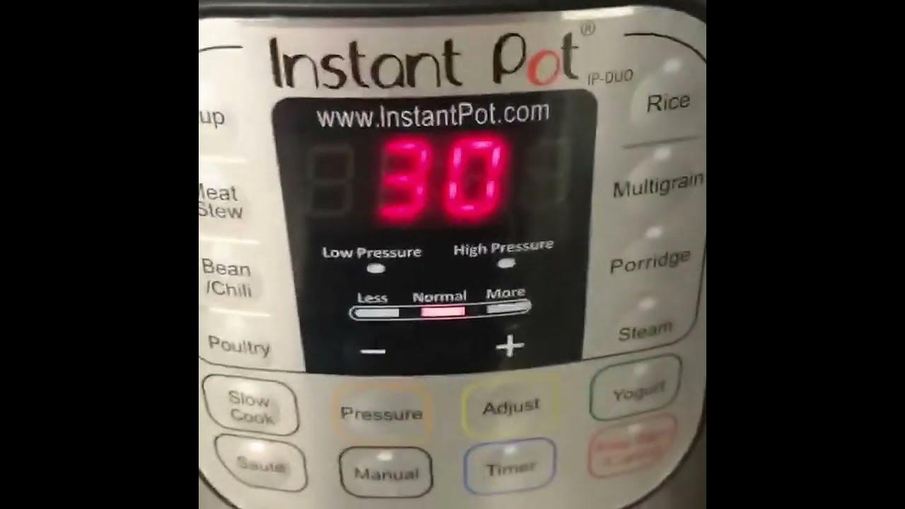 Adjust your saute setting on the Instant pot! YouTube