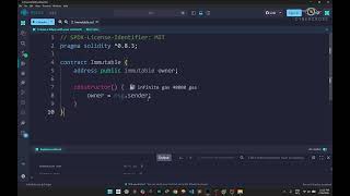 Solidity - Immutable