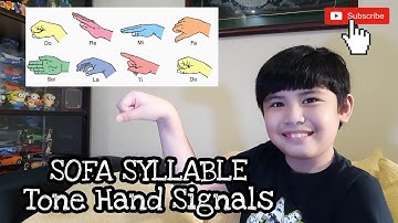 Tone Hand Signals | Sofa Syllable MAPEH