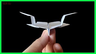 How to make paper boomerang airplane ver 83 | cách gấp máy bay boomerang ver 83