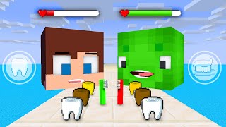 JJ and Mikey Smile Rush Game - Maizen Minecraft Animation