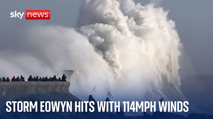 Storm Eowyn: Man dies after Ireland & UK battered with winds up to 114mph