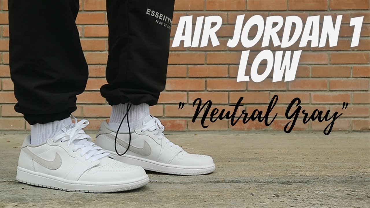 Air Jordan 1 Low Neutral Gray Full Review And On Foot The Most Wearable Jordan 1s Youtube