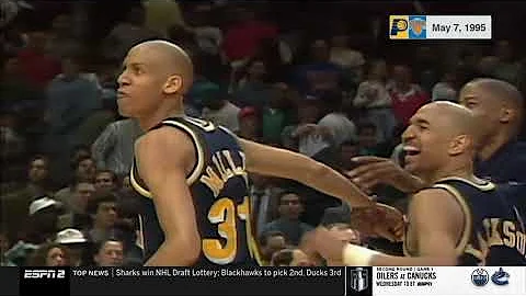 REGGIE MILLER 8 POINTS IN 18 SECONDS - SPORTSCENTER RETROSEPCTIVE HIGHLIGHT