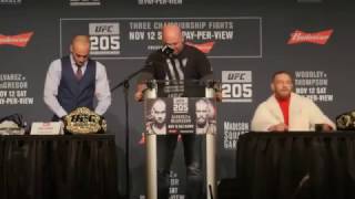 UFC 205 Конор Макгрегор - Эдди Альварез. Пресс конференция