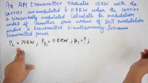 GATE Questions from analog communication | Modulation Index | Analog Communication