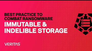 Immutable and Indelible Storage, a Best Practice to Combat Ransomware