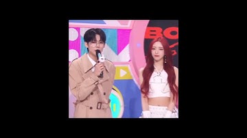 they meet again 👑 #yeonjun #yuna #txt #itzy #sbs2023 #inkigayo #moment #fypシ #mc #kpop