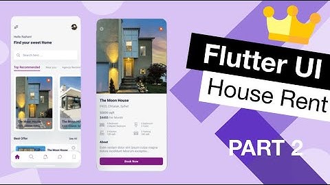 Flutter UI House Rent App Tutorial | App from Scratch Part 2