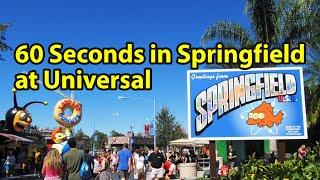 How to Experience Springfield in 60 Seconds| Explore The Simpsons at Universal Orlando Resort