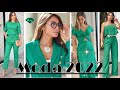 MODA 2022 MUJER EL COLOR VERDE SIGUE EN TENDENCIA Y ASI LO DEBES COMBINAR GREEN LOOKS МОДА MODE 2022