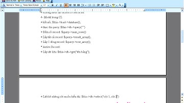 Codeigniter 2.x: Làm việc với cơ sở dữ liệu