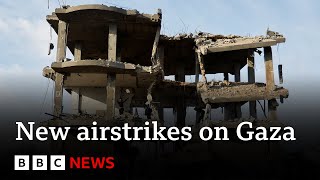 New Israeli strikes on Gaza as troops mass on the border to execute the mission - BBC News