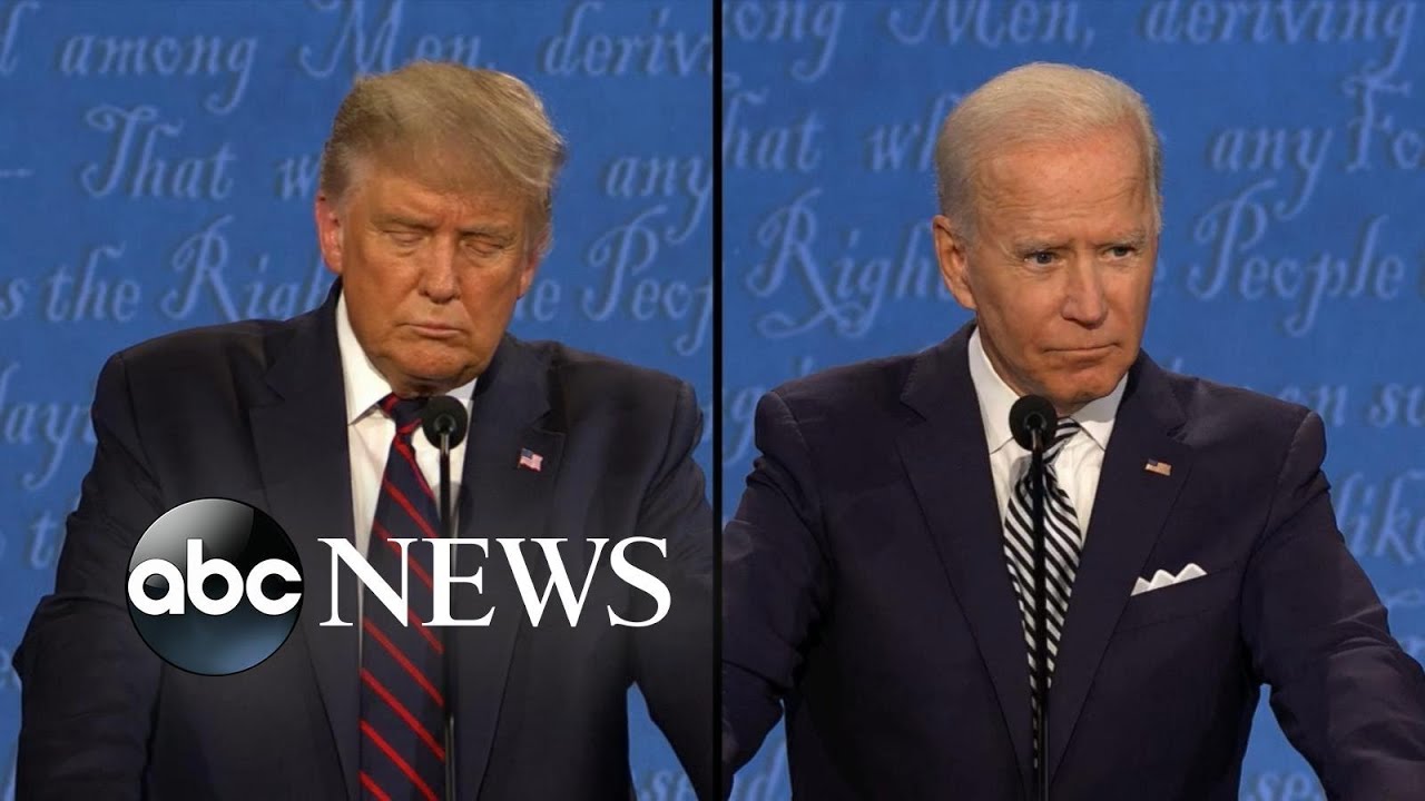 Trump and Biden debate about who would make a better president