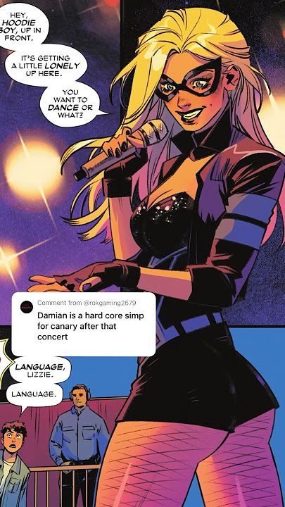 Damian Wayne Has A Crush On Black Canary!