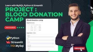 Build a  Python, Streamlit, and MySQL project | Full Tutorial for Beginners