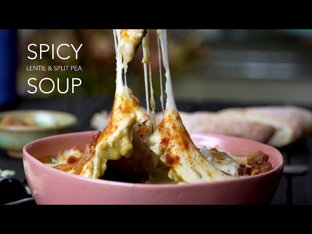 Spicy Lentil and Split Pea Soup