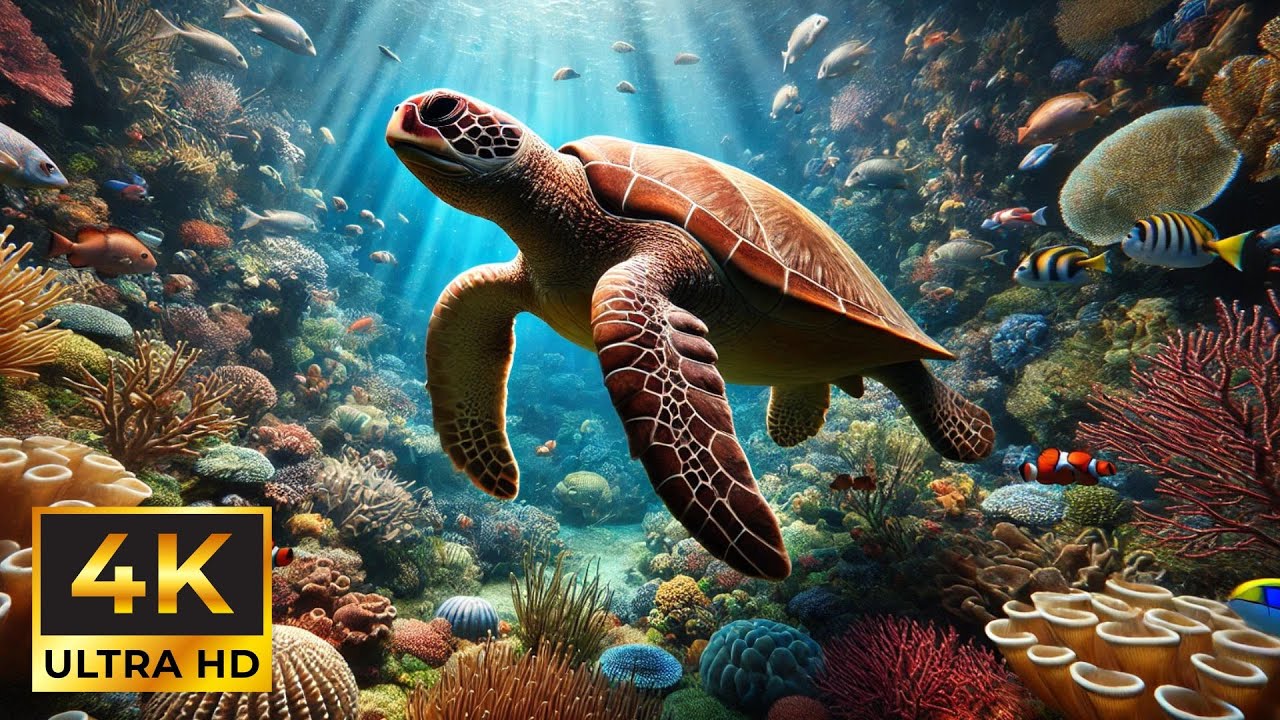 🌊 Soothing Ocean 4K Live Wallpaper | Relaxing Coral Views for Better Sleep & Meditation