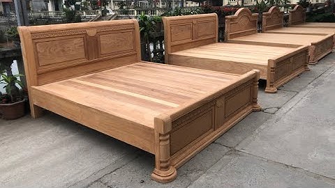 GIƯỜNG NGỦ MẪU CHỮ X GÕ ĐỎ - ĐỒ GỖ GIAO NỤ