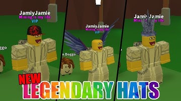 *NEW* LEGENDARY HATS! - Mining Simulator