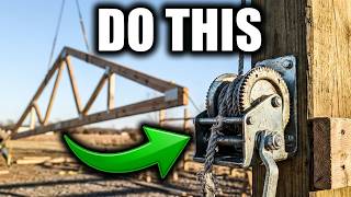Setting Trusses On A Budget? Ditch The Crane.