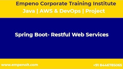 Spring Boot  Restful Web Services