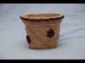 Декор цветочного вазона. DIY Decoration flower pot