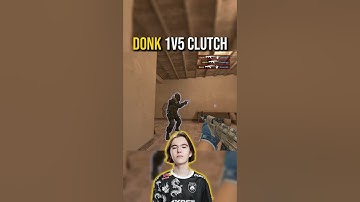 DONK 1V5 CLUTCH | TOP 1 EU FACEIT ... #cs2 #csgo #counterstrike #cs2clips #donk #faceit
