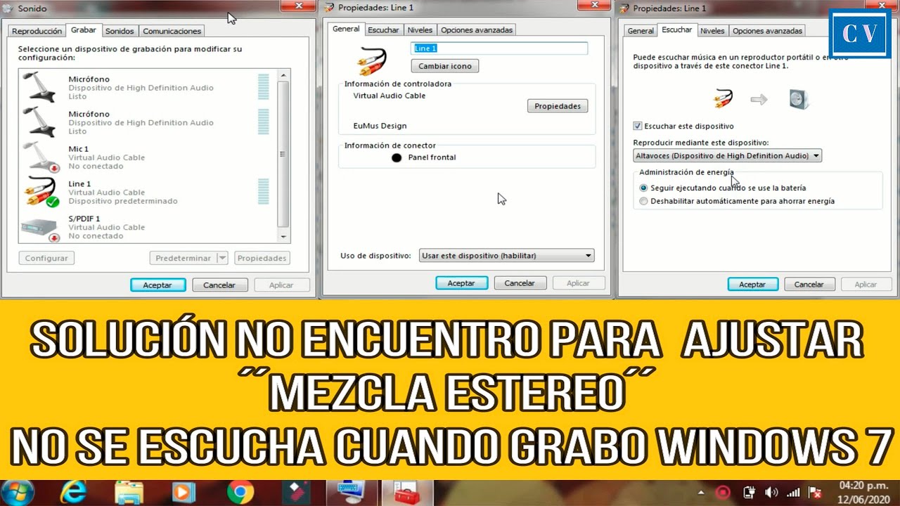 Solución No Encuentro Para Ajustar Mezcla Estéreo No Se Escucha Cuando Grabo En Windows 7 Youtube 5807