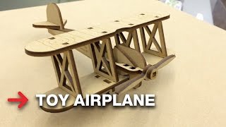 Wooden Toy Airplane | Model Plane | Trotec