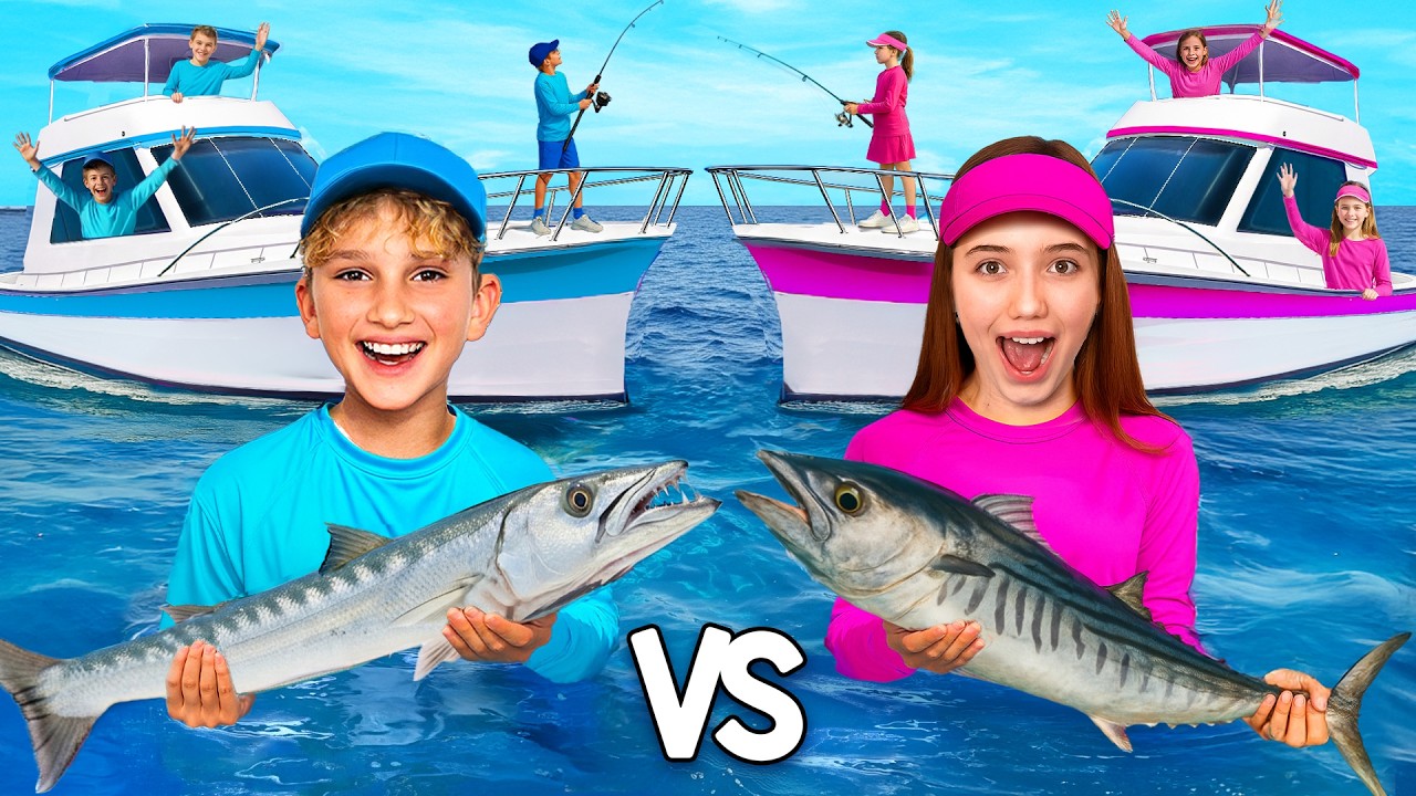 Рыбалка: челлендж «МАЛЬЧИКИ против ДЕВОЧЕК»!