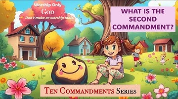 📖 The Second Commandment for Kids | “Do Not Make or Worship Idols” | Ten Commandments Bible Lesson 🙏