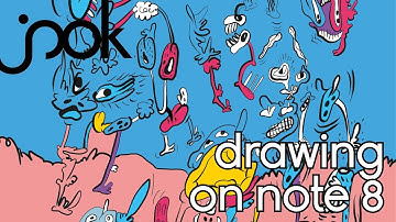 Samsung Note 8 speed drawing with autodesk sketchbook, with the S Pen Stylus.