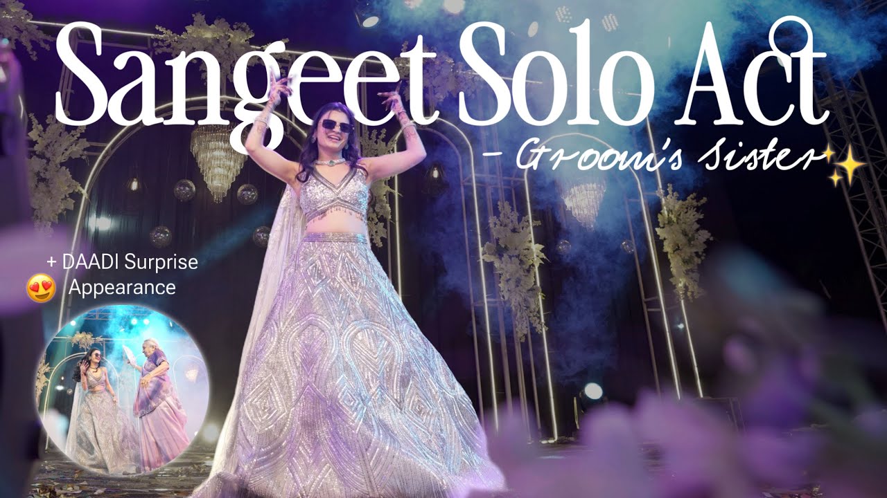 BHAI ki shaadi!! My Sangeet solo performance✨