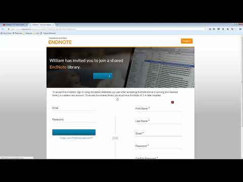 Sharing Libraries in EndNote X8