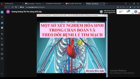 Hoá Sinh - Một Số Xét Nghiệm Trong Chẩn Đoán Và Điều Trị Bệnh Lý Tim Mạch - Module 9 Tim Mạch