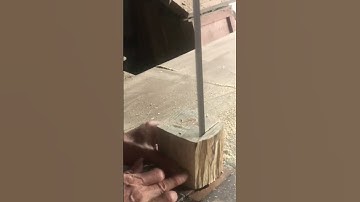 How to-Build to remove excess wood grain with a sharp nail-tipped iron wire easily #shorts