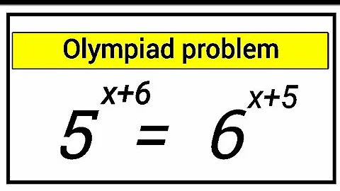 Can you Know ?  Nice Olympiad Exponential Equation || How to Solve this problem ? 5^x+6 = 6^x+5
